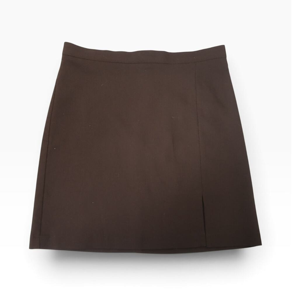 Vintage 90s BCBG Paris Chocolate Brown Mini Skirt 8 NWT
